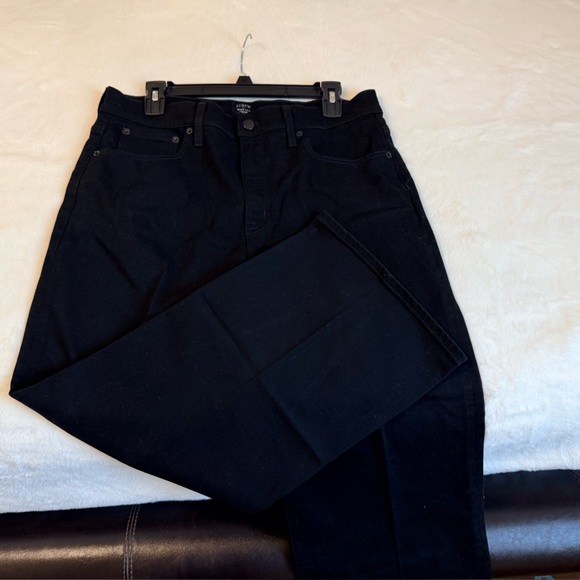 J. Crew Black Wide-Leg Crop Denim Pant - Picture 4 of 4